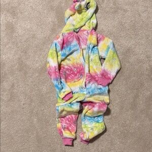 Cat & Jack Multicolor Unicorn Hooded Onesie